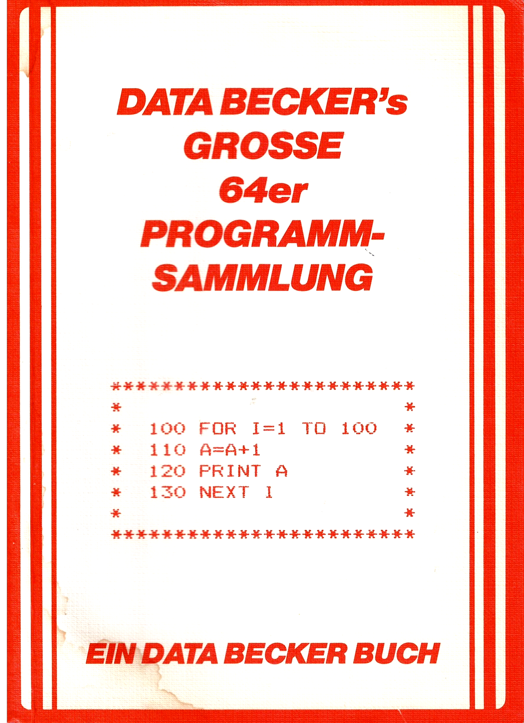 Data Beckers's grosse 64er Programmsammlung