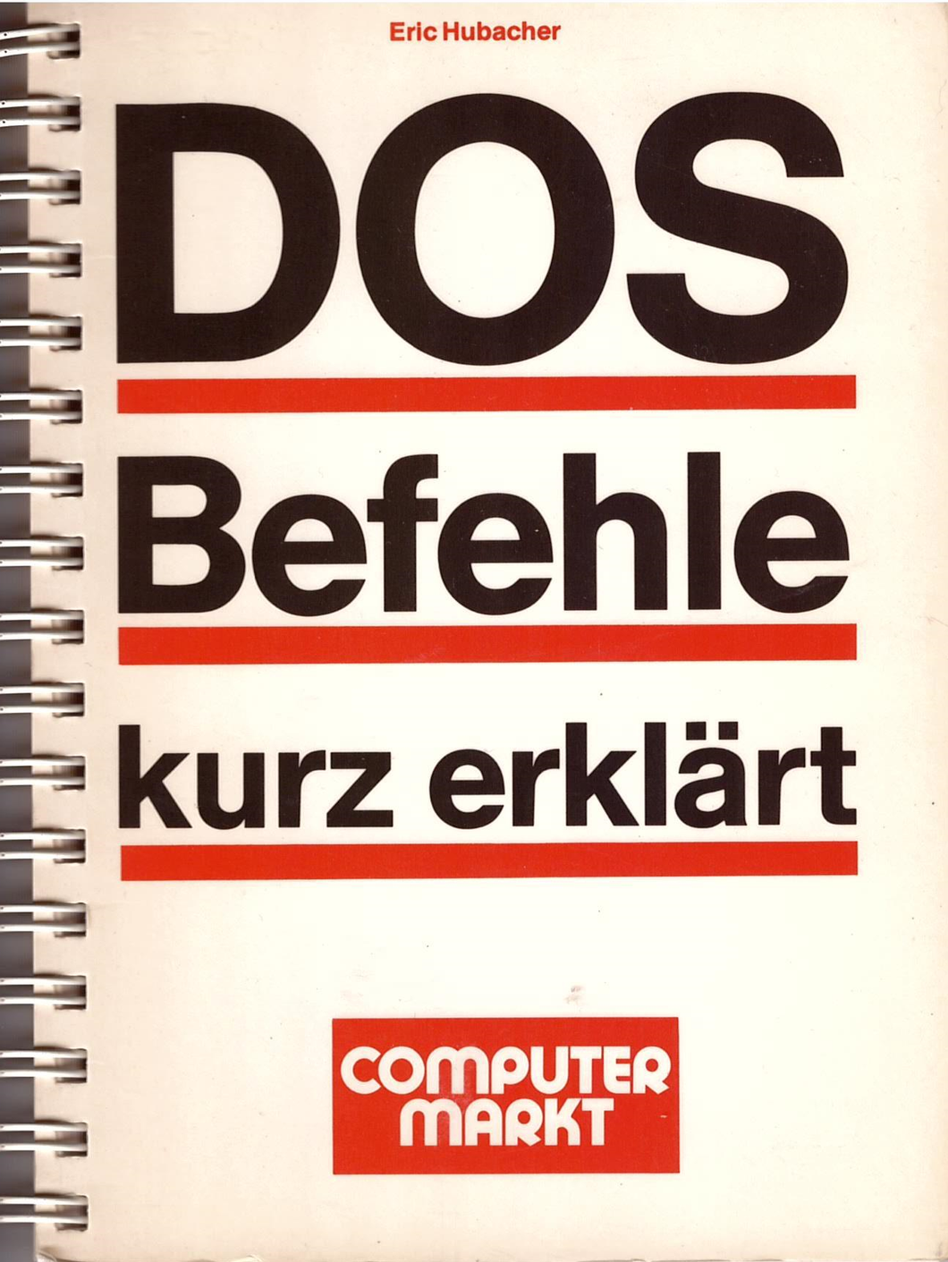 DOS Befehle kurz erklärt