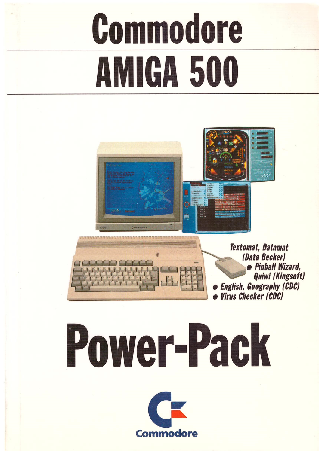 Handbuch zum Commodore Amiga 500 Power-Pack