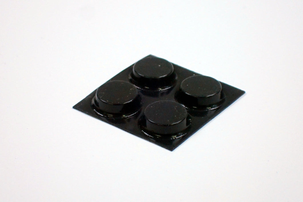 Gummifüsse, 4 Stk., 12.7 x 3.5 mm, schwarz
